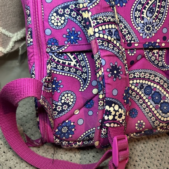 Purple Large Vera Bradley Laptop Backpack - Picture 7 of 11
